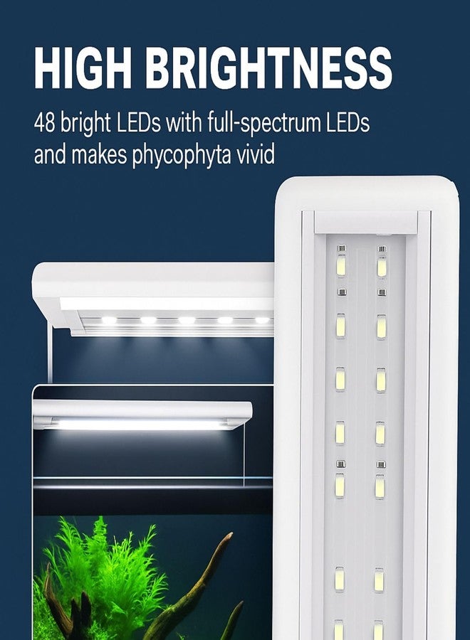 VAYINATO® P-600 Series LED Aquarium Light - Full Spectrum (WRGB) High Brightness, Extendable Brackets (50-60cm), Energy-Saving Fish Tank Lighting for Freshwater & Saltwater Plants - Image 3